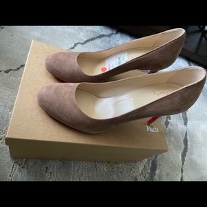 Christian Louboutin Fifi Bark Suede Pumps